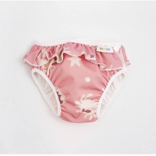 Bañador pañal reutilizable Whale Rosa