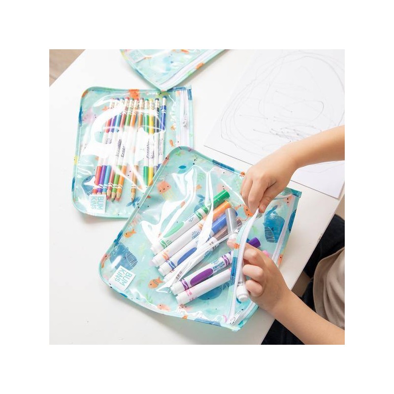 Pack de 3 bolsitas reutilizables transparentes Ocean