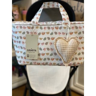 Colgante corazón Only Gofre Beig La Giraffa Bianca e Blu 123