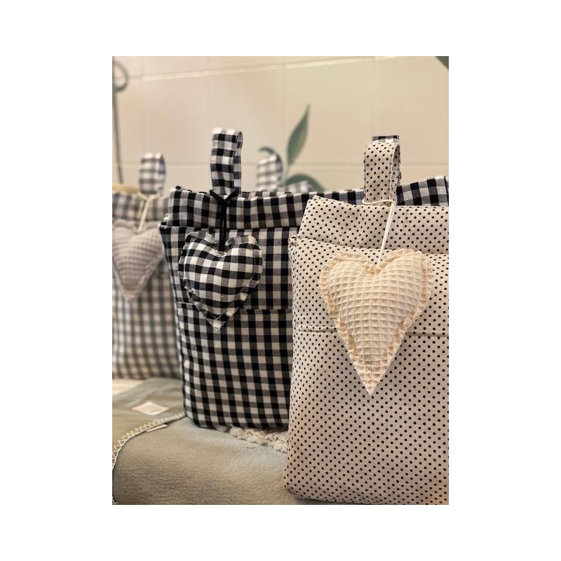 Colgante corazón Petra Negro La Giraffa Bianca e Blu Colgante corazón Petra Negro La Giraffa Bianca e Blu