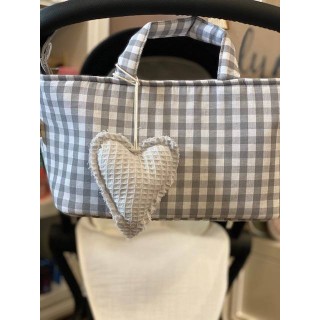 Colgante corazón Only Gofre Mint La Giraffa Bianca e Blu