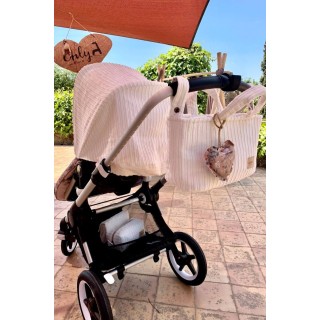 Bolso MiniBag Panacotta blanca La Giraffa Bianca e Blu