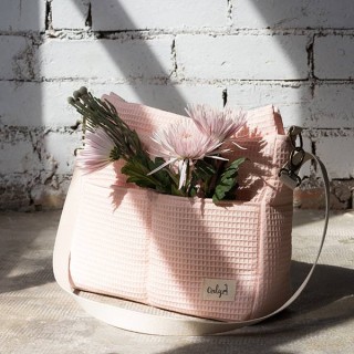 Bolsa Panera Only Gofre Rosa Pastel La Giraffa Bianca e Blu 123
