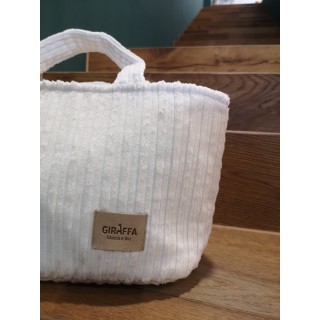 Bolso MiniBag Panacotta blanca La Giraffa Bianca e Blu