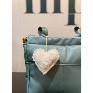 Colgante corazón borreguito La Giraffa Bianca e Blu 123