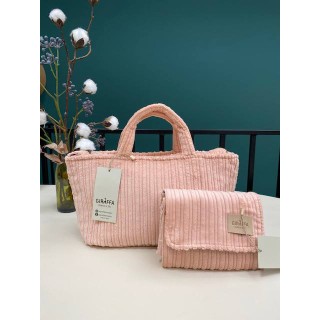 Bolso MiniBag Panacotta Rosa La Giraffa Bianca e Blu