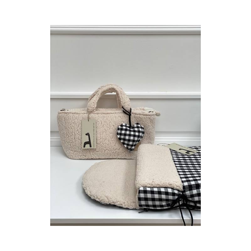 Bolsa MiniBag Borreguito La Giraffa Bianca e Blu