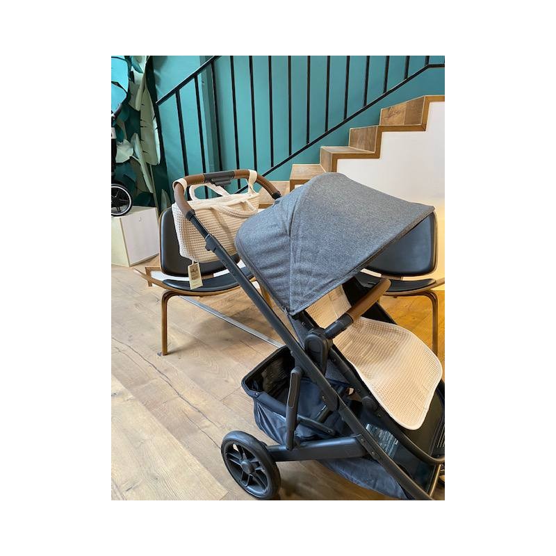 Colchoneta recta universal Gofre Beig La Giraffa Bianca e Blu Colchoneta recta universal Gofre Beig La Giraffa Bianca e Blu