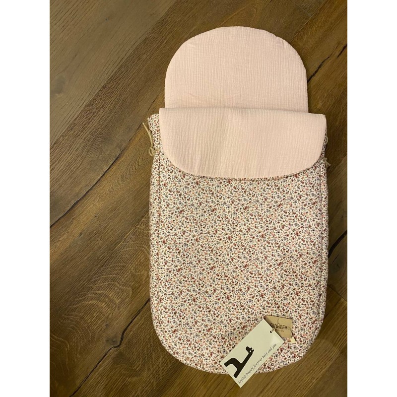 Saco capazo bambula Lily La Giraffa Bianca e Blu Saco capazo bambula Lily La Giraffa Bianca e Blu