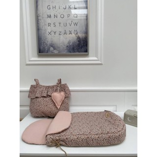 Saco capazo bambula Lily La Giraffa Bianca e Blu Saco capazo bambula Lily La Giraffa Bianca e Blu