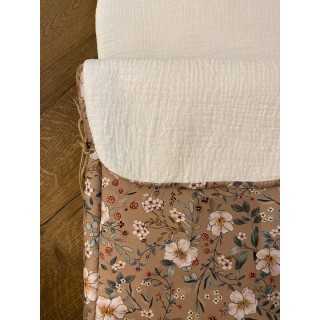 Saco capazo bambula Candela Moca La Giraffa Bianca e Blu