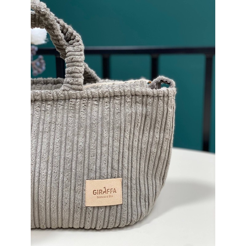 Bolso MiniBag Pannacotta Moca La Giraffa Bianca e Blu