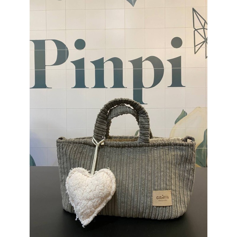 Bolso MiniBag Pannacotta Moca La Giraffa Bianca e Blu