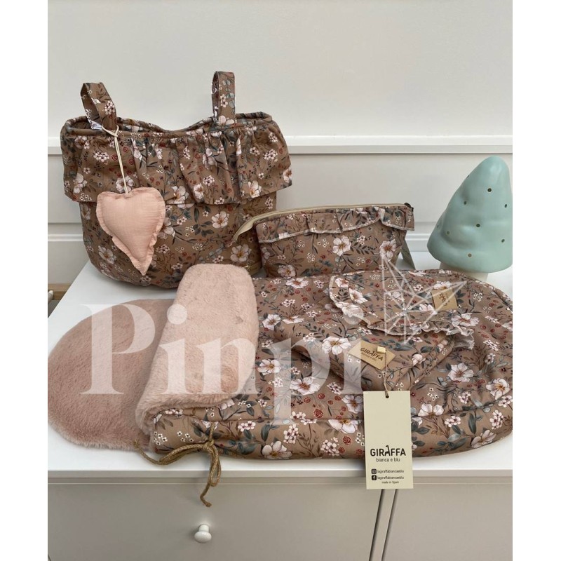 Saco capazo teddy Candela Moca La Giraffa Bianca e Blu Saco capazo teddy Candela Moca La Giraffa Bianca e Blu