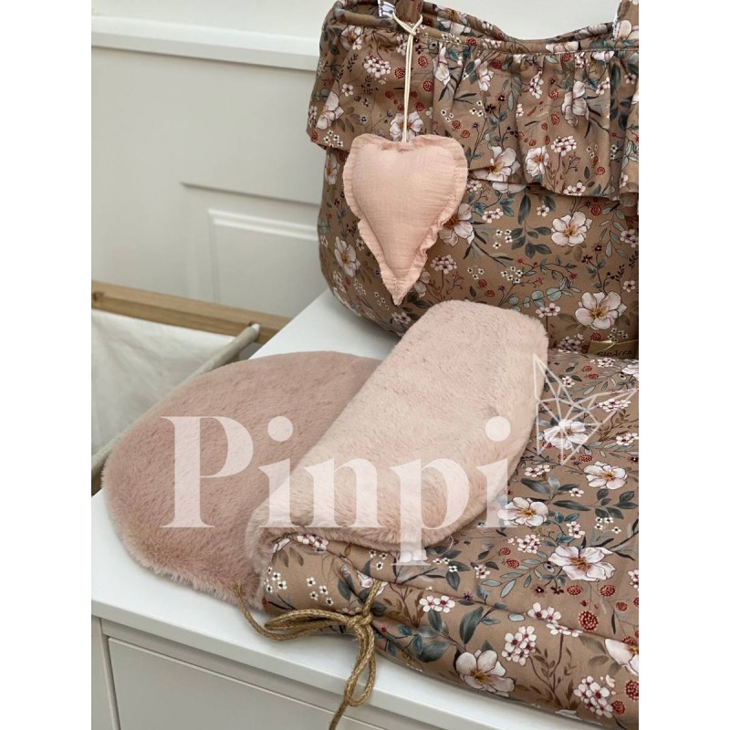 Saco capazo teddy Candela Moca La Giraffa Bianca e Blu Saco capazo teddy Candela Moca La Giraffa Bianca e Blu