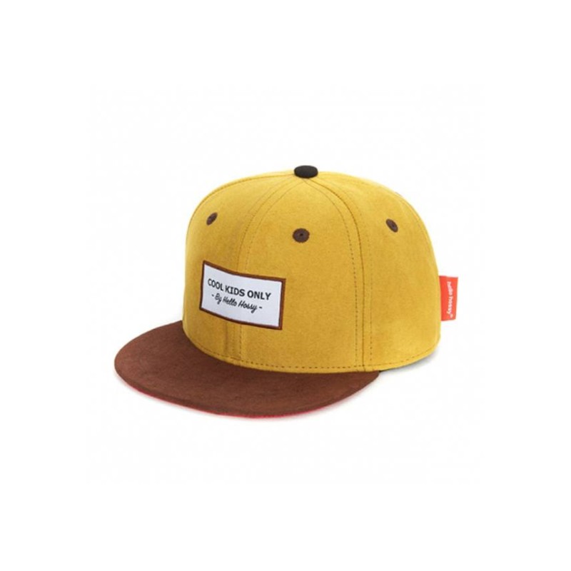 Gorra Hello Hossy Suede Mustard/Marrón