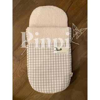 Saco para capazo Petra Negro Borreguito La Giraffa Bianca e Blu 123