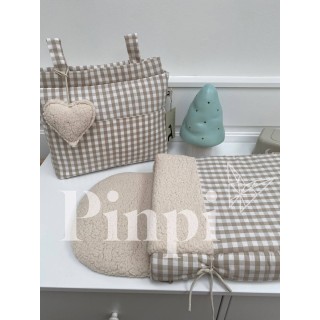 Saco para capazo Petra Negro Borreguito La Giraffa Bianca e Blu