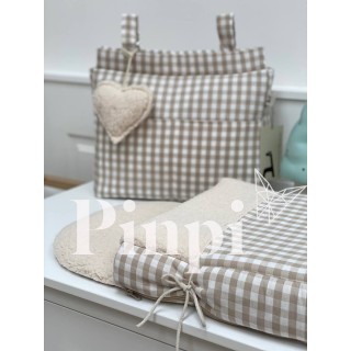 Saco para capazo Petra Negro Borreguito La Giraffa Bianca e Blu