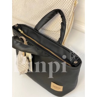 Bolsa MiniBag Eco Leo Negra La Giraffa Bianca e Blu Bolsa MiniBag Eco Leo Negra La Giraffa Bianca e Blu