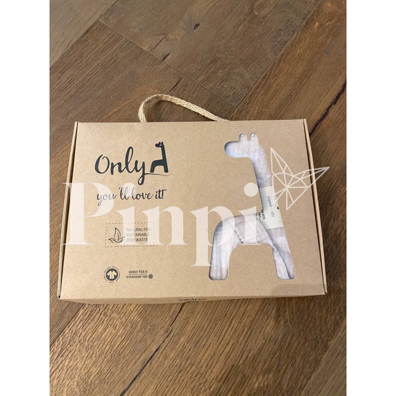 Toquilla Lily rosa bambula/punto La Giraffa Bianca e Blu