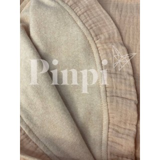 Toquilla Lily rosa bambula/punto La Giraffa Bianca e Blu