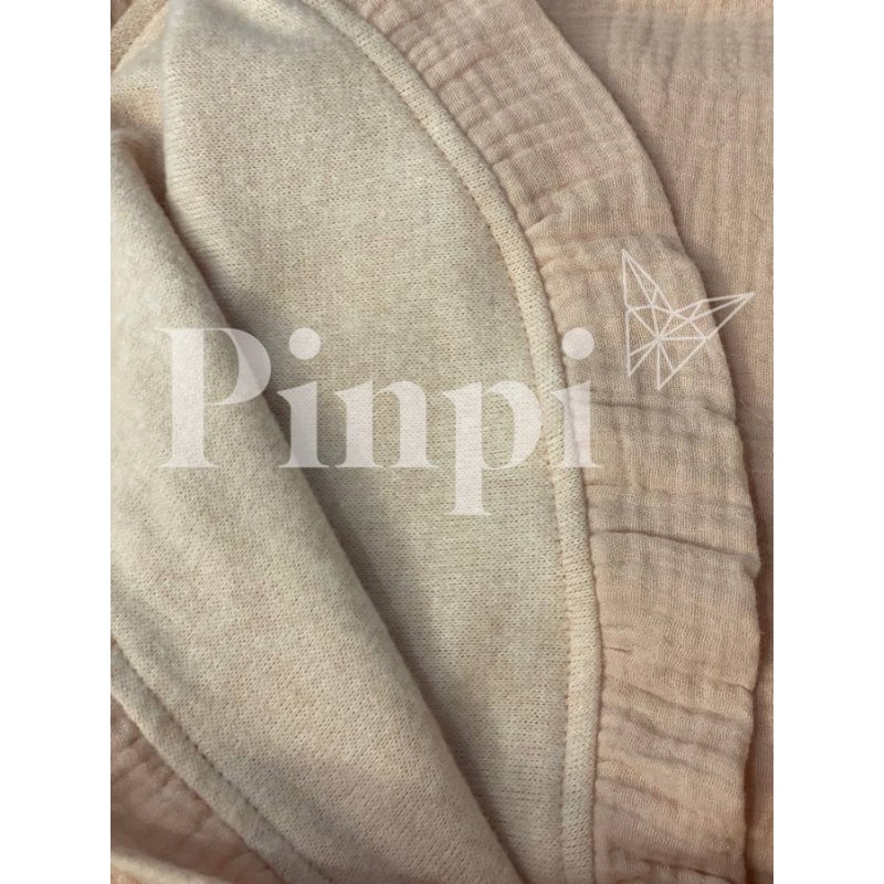 Toquilla Lily rosa bambula/punto La Giraffa Bianca e Blu