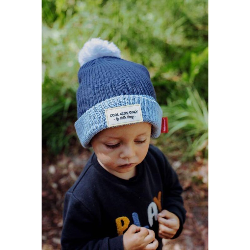 Gorro Hello Hossy Color Block Blue Gorro Hello Hossy Color Block Blue
