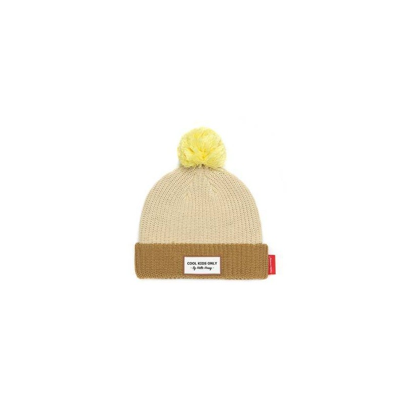 Gorro Hello Hossy Color Block Creme