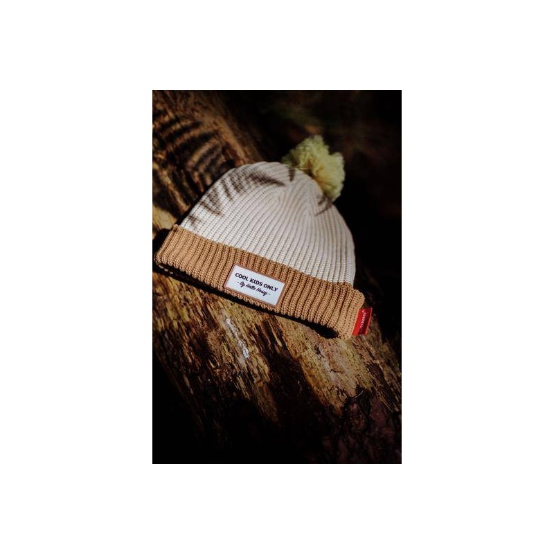 Gorro Hello Hossy Color Block Creme Gorro Hello Hossy Color Block Creme