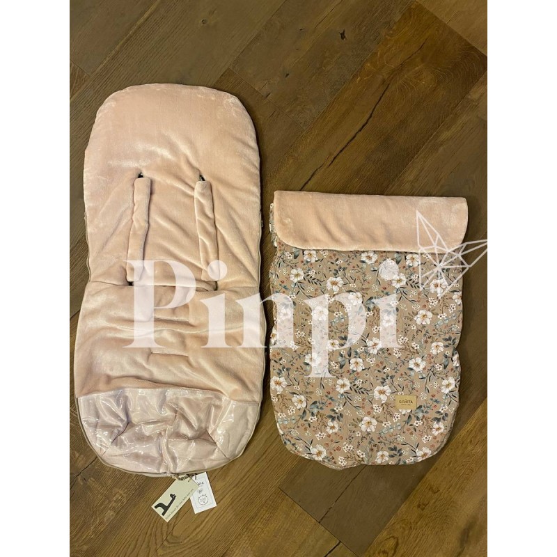 Saco para silla Candela Moca polar La Giraffa Bianca e Blu Saco para silla Candela Moca polar La Giraffa Bianca e Blu