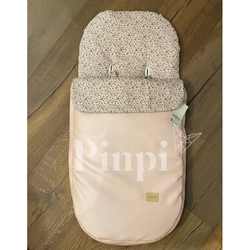 Saco para silla Lily Flores ecopiel rosa La Giraffa Bianca e Blu Saco para silla Lily Flores ecopiel rosa La Giraffa Bianca e Blu