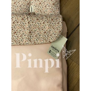 Saco para silla Lily Flores ecopiel rosa La Giraffa Bianca e Blu Saco para silla Lily Flores ecopiel rosa La Giraffa Bianca e Blu