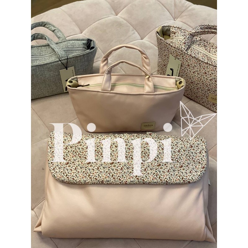 Saco para silla Lily Flores ecopiel rosa La Giraffa Bianca e Blu