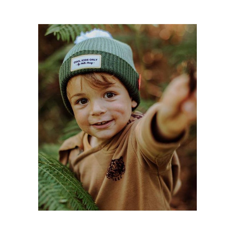Gorro Hello Hossy Color Block Khaki Gorro Hello Hossy Color Block Khaki