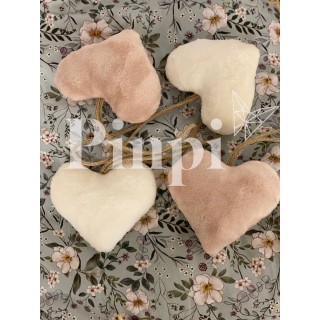 Colgante corazón Lily pelo rosa La Giraffa Bianca e Blu Colgante corazón Lily pelo rosa La Giraffa Bianca e Blu