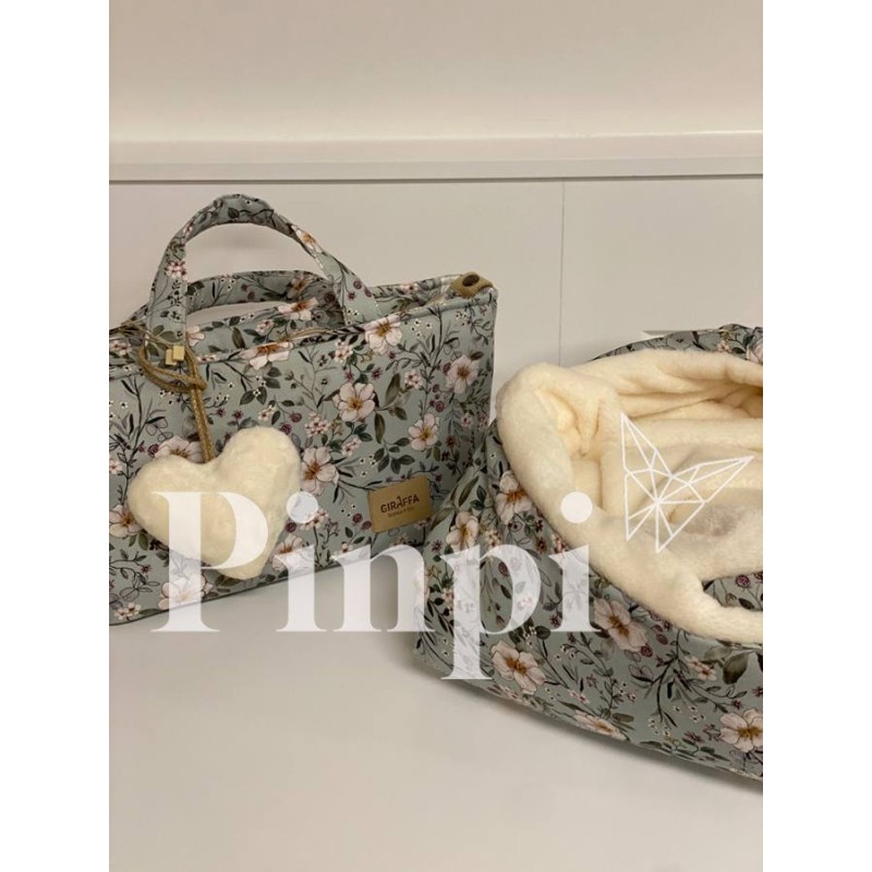 Colgante corazón Lily pelo rosa La Giraffa Bianca e Blu Colgante corazón Lily pelo rosa La Giraffa Bianca e Blu