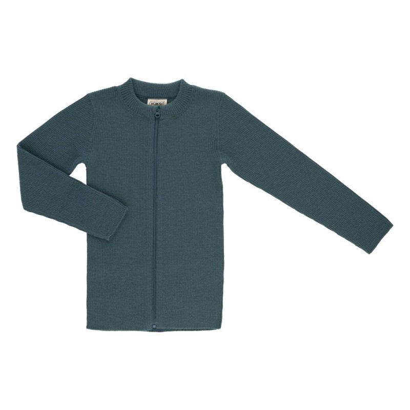 Jersey Voksi canalé Rib Sea Green