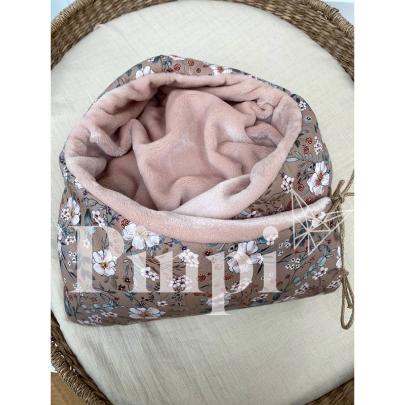 Saco capazo capucha teddy Candela Moca La Giraffa Bianca e Blu Saco capazo capucha teddy Candela Moca La Giraffa Bianca e Blu