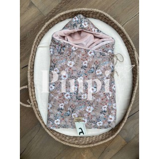 Saco capazo capucha teddy Candela Moca La Giraffa Bianca e Blu Saco capazo capucha teddy Candela Moca La Giraffa Bianca e Blu