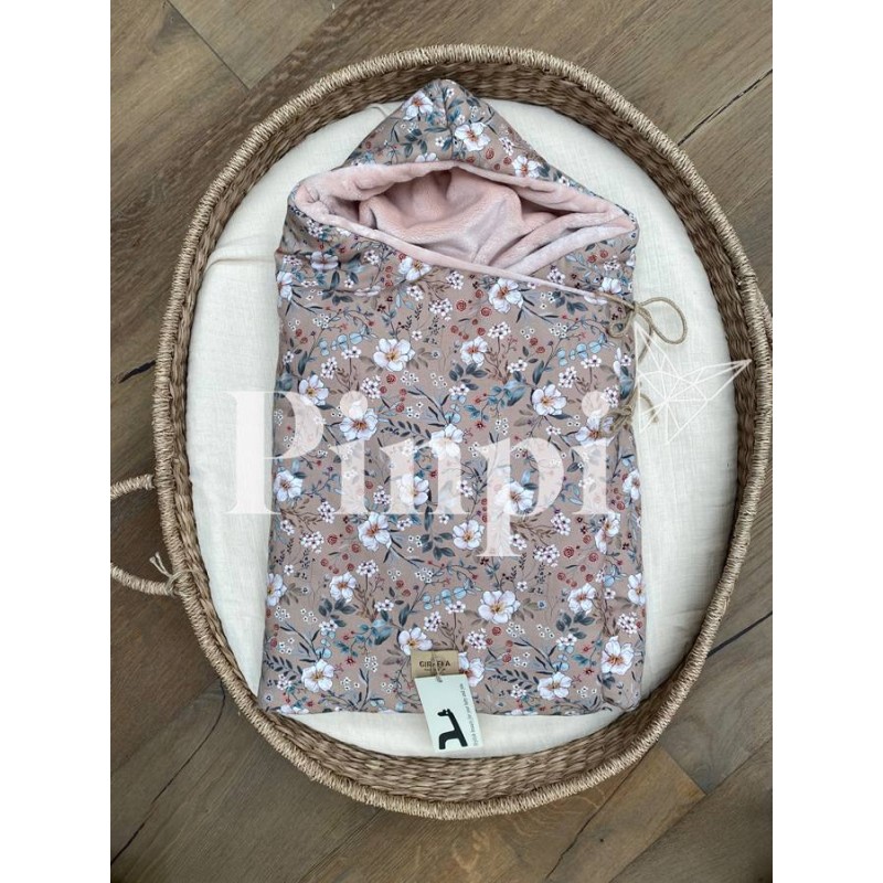 Saco capazo capucha teddy Candela Moca La Giraffa Bianca e Blu Saco capazo capucha teddy Candela Moca La Giraffa Bianca e Blu
