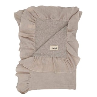 Plaid para cuna y cama punto/bambula Beig La Giraffa Bianca e Blu 123