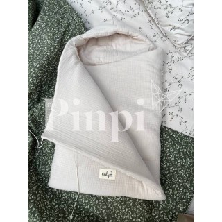 Saco para capazo con capucha ONLY Blanco La Giraffa Bianca e Blu Saco para capazo con capucha ONLY Blanco La Giraffa Bianca e Blu