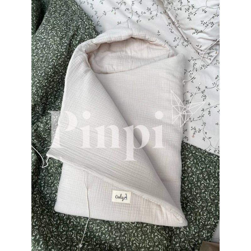 Saco para capazo con capucha ONLY Blanco La Giraffa Bianca e Blu Saco para capazo con capucha ONLY Blanco La Giraffa Bianca e Blu