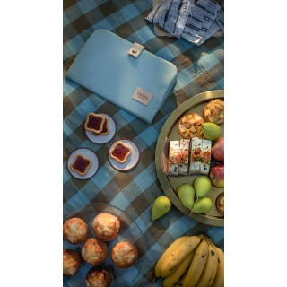 Portadocumentos Leo Ecopiel Menta La Giraffa Bianca e Blu