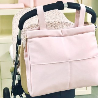 Bolsa Panera Leo Ecopiel Rosa La Giraffa Bianca e Blu