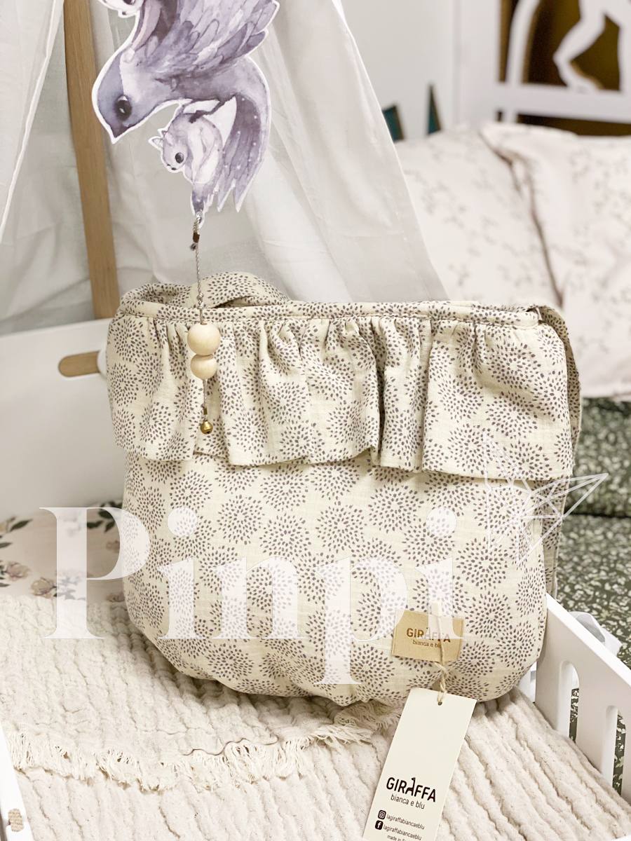 Bolso bebé Sweet Acqua Cream La Giraffa Bianca e Blu - PINPI