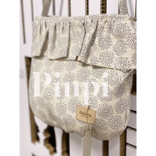 Bolso bebé Bianca Acqua Cream La Giraffa Bianca e Blu