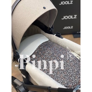 Funda para capazo Lino Beig La Giraffa Bianca e Blu