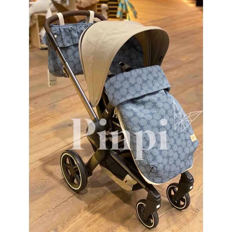 Bolso bebé Sweet Acqua Azul La Giraffa Bianca e Blu